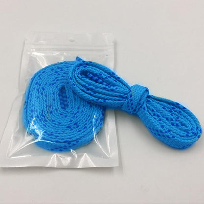 Marine Style 1CM Double Colors Shoelaces Blue Navy Flat Shape Polyester Shoelaces Be Suit For Canvas