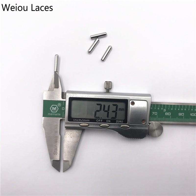 Weiou 4pcs/1Set 3*12.7mm Bullet Metal Aglets For Clothes Accessories Drawstring Shoe Lace Tips