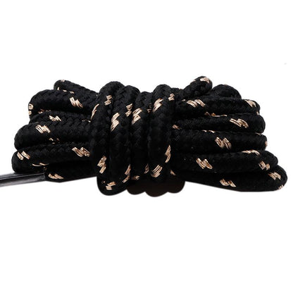 Weiou 4.5MM Top Shoe Rope Clothing Charmed Metallic Yarn Laces Shining Charmed White Black Shoelaces