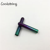 4pcs/Set New 3.8x22mm Gradient Seamless Electric Plating Painted Metal Tips Replacement Bullet Head