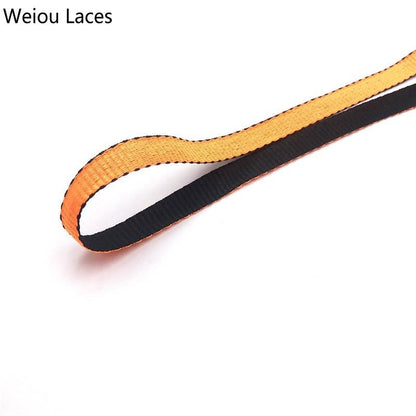 Weiou 8mm Combo Two-Tone Reversible Shoelaces Double Sided Silk Shoe Laces Flat Laces Dual Color