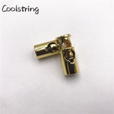 2pcs/Set METAL Cord Locks Spring Stopper Toggle Lock Ends Shoe Buckle Stoppers Shoelaces Rope Alloy