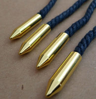 4pcs/set Luxury 5.6-26mm Mirror Polishing Shoelaces Metal Tips DIY Round Bullet Aglets Screw On