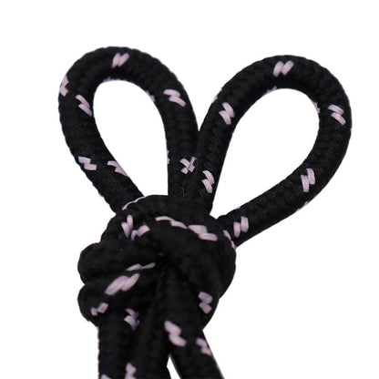 Weiou 4.5MM Shoe Accessories Black Pink Polyester Unisex Shoelaces For Men Women Sneaker Canvas