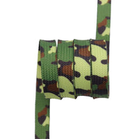 Top 8MM Camouflage color Flat Shoelaces Accessories Heat Transfer Printing Ropes Men Women Canvas