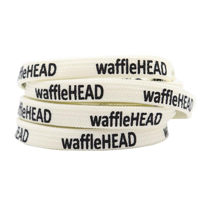 Weiou All-matched Shoelaces 0.7 Cm Flat Sports Printed Waffle Head Women Men Shoe Laces Support