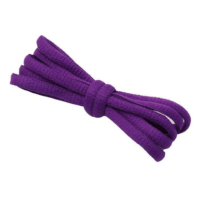 Weiou New Pure Color Oval Cotton Ropes 6MM Blue Purple Shoelaces Authentic Polyester Premium Cords