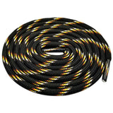 Weiou 6mm Round Rope Laces Black With Colorful Dots Line Yellow Bootlaces Unisex Striped Shoelaces