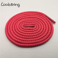 1 Pair Solid Color Round Shoe Laces Unisex Casual Shoelaces Sneakers Shoestring For Canvas Shoes