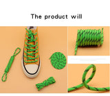 5MM Watermelon Rind Ropes Environmental Polyester Shoelaces Pro Shoe Accessories With Plastic Tips