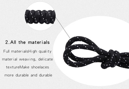 4.5MM Black Silver Round Ropes 60-180CM Laces For Free Selection Cheaper Cords For Hiking Boots