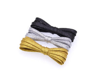 7MM Metallic Top Shoelaces Women Sneaker 2021 Shining Ropes For Chermed Lady Canvas Gold Sliver Cord