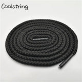 1 Pair Solid Color Round Shoe Laces Unisex Casual Shoelaces Sneakers Shoestring For Canvas Shoes