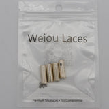 Luxury Metal Tips 20*7MM 20pcs Sneaker Rope Premium Heads Elegent Golden String Aglets Cordon Cylindrical Ends Bottes Femelles