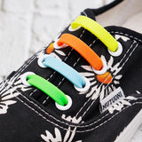 Colorful Silicone Elastic Shoelaces Creative Lazy No Tie Shoelace Lacing Kids Adult Sneakers Quick Shoe Lace Zapatillas