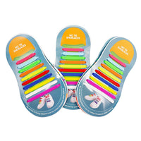 Colorful Silicone Elastic Shoelaces Creative Lazy No Tie Shoelace Lacing Kids Adult Sneakers Quick Shoe Lace Zapatillas