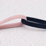 Stretch 6.5mm Pink & Navy Shoelaces 60-180cm Silicone 2 Colors Stretching Shoelaces Super Bootlaces  Shoe Laces for Queens Kids