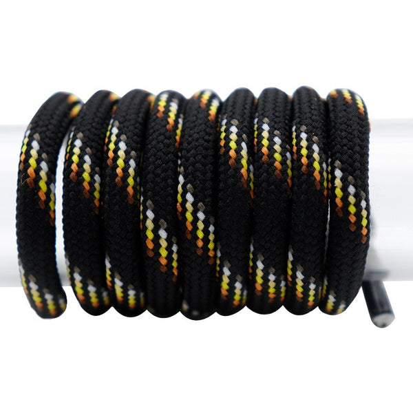 Durable 6MM Double Layers Shoelaces 60-180cm 3 Colors Mix Rope for Genius Hiking Boots Martin Boot Canvas Cord Zapatillas Mujer