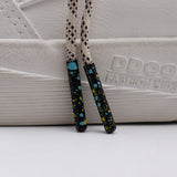 4 Pcs/set New Arrivals Milk Cow Color Lace Ends 3.5*22MM Individuality Ropes Aglets Unique Matching Shoelace Tips