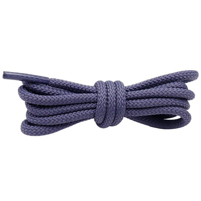 1Pair Round Solid Shoelaces Top Quality Polyester Shoes Lace Solid Classic Round Shoelace Sneakers Boots Air Shoes String