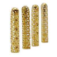 Hollow Metal Tips 3.8-22.5mm Golden Painting  For Shoelace Drawstring  Accessories Cut Outs Shoe Lace Aglet