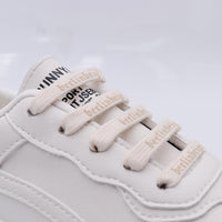 Apricot Flat Printed Lettering Double Polyester Cotton Shoelaces 0.7cm Wide  Air Force 1 Custom Shoelaces No Minimum