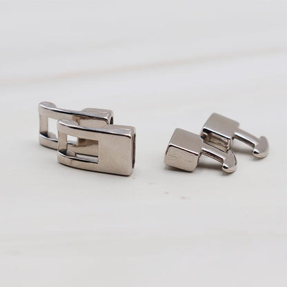 Weiou Manufacturers Custom charm Silver Head Flat metal No Tie Magnetic Shoe buckle for sneaker shoelace