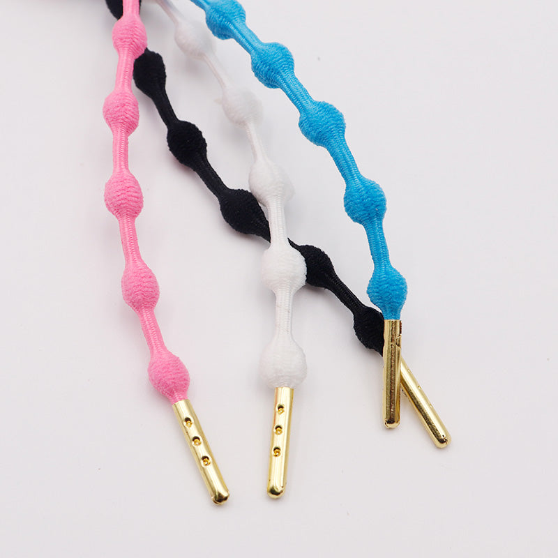 Weiou Manufacturer Elastic Fashion Pea Style Shoelaces Fashion No Tie shoelaces