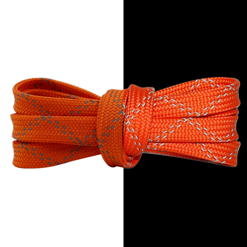 Weiou recommends new glamour laces every week 0.8cm wide 3M reflective laces Flat double stripe twill reflective design