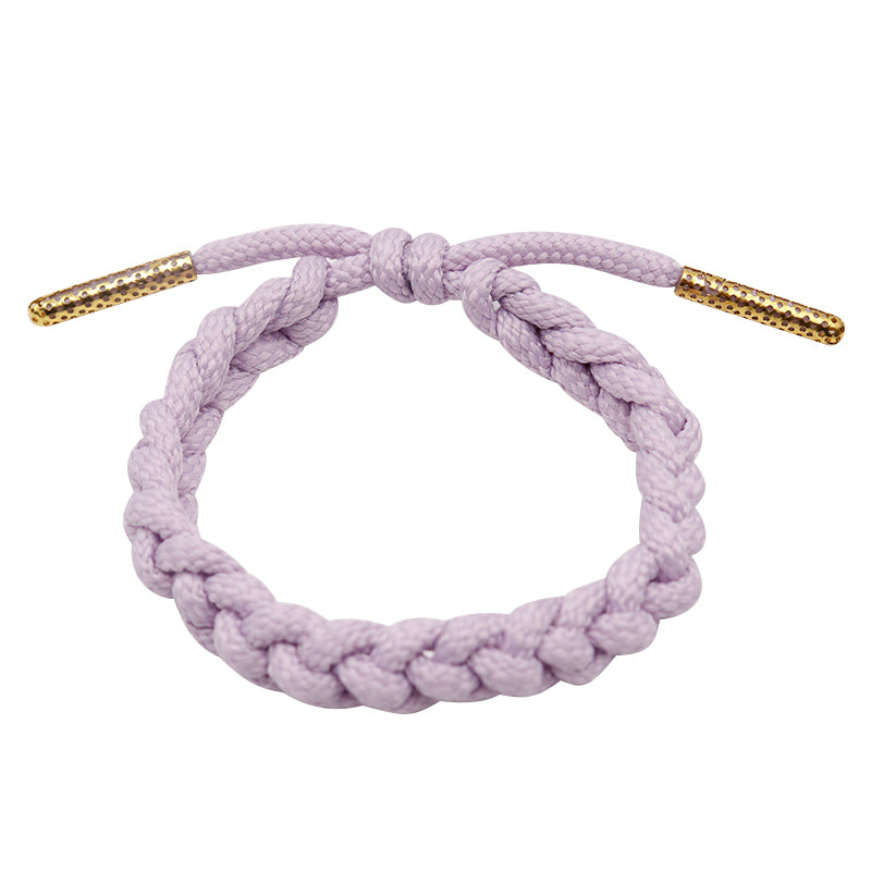 Weiou Manufacturer Fashion Accessories Polyester And Metal 15 Color Optional Braided Bracelet