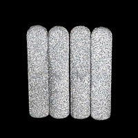 Weiou Manufacturer NEW ARRIVAL Trendy Shoe Metal Decoration Silver Irregular Bevel Metal Head Tips For Sneakers