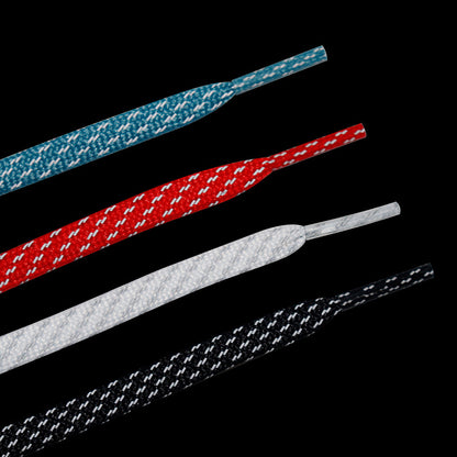 Weiou Support Custom Polyester 3M Reflective Flat Double Twill Shoelaces with High Quality For Shoes