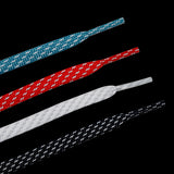 Weiou Support Custom Polyester 3M Reflective Flat Double Twill Shoelaces with High Quality For Shoes