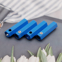 Weiou Manufacturer Fashion Shoe Accessories High Quality Blue Hexagonal Prism Bell Metal Head Aglets