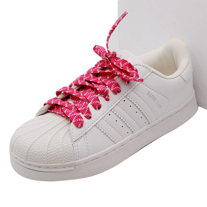 Weiou Manufacturer Shoe Accessories Custom Design Fashion Style Two-Color Elastic Spring Shoelaces For Casual Sneakers