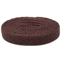 Weiou Wholesale Shoe Accessories Support Custom Length And Color Cheap 8mm Width Flat Cotton Fabric Mesh Shoelaces