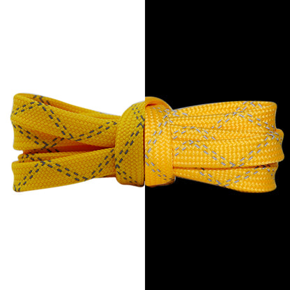 Weiou recommends new glamour laces every week 0.8cm wide 3M reflective laces Flat double stripe twill reflective design