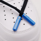 Weiou Manufacturer Fashion Shoe Accessories High Quality Blue Hexagonal Prism Bell Metal Head Aglets