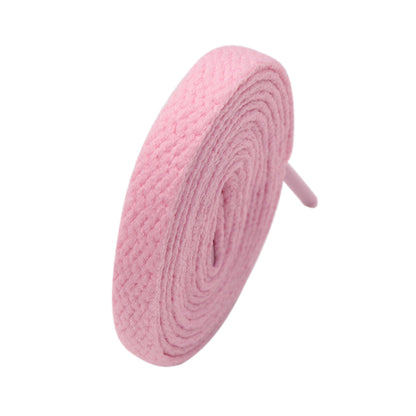 Weiou Shoe Accessories Support Custom Design for Sneaker Shoes 8mm Width Flat Cotton Fabric Mesh Shoelaces