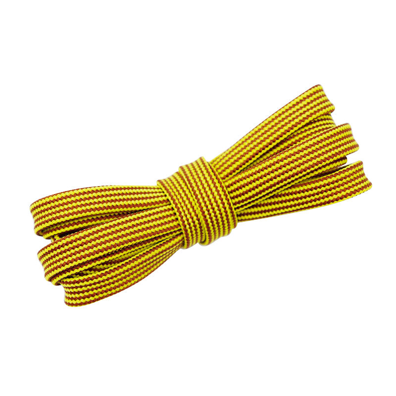 Weiou Company Drop-Shipping Custom Design Huaraches Yellow-Brown Polyesters Shoelaces With Plastic Tips