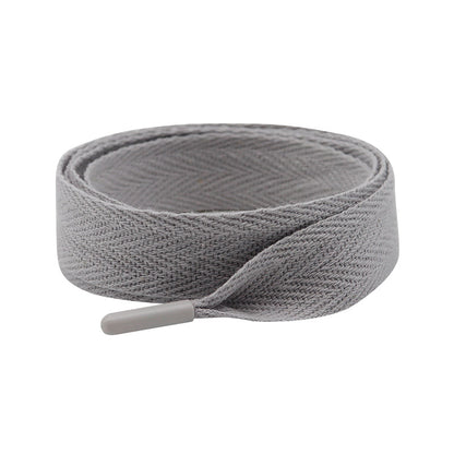 Weiou manufacturer silk shoelace herringbone belt with plastic buckle support customized metal or plastic buckle