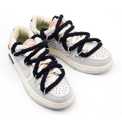 Weiou Supplier Polyester Rope Outdoor Climbing vintage Custom Design Round Solid Pure Color Shoe Lace For Casual Shoes