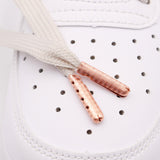 Weiou Manufacture Shoe Accessories Water Ripple Four-Hole Opening Head Aglets For Shoes