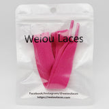 Weiou Manufacturer Length 140cm Silk Lace with Plastic Toe Cap Supports Custom Metal Head and Any Color Cheap Lace