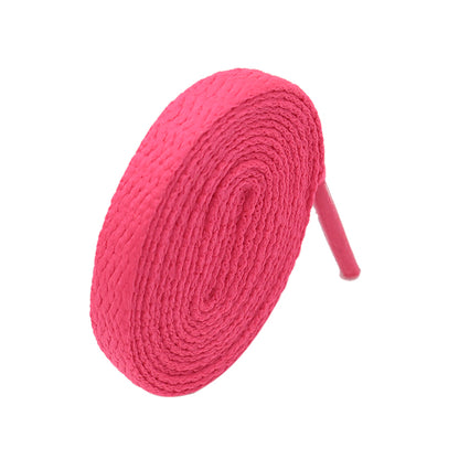 Weiou  Support Custom Design for Sneaker Shoes 98 Colors Optional 8mm Width Flat Cotton Fabric Mesh Shoelaces